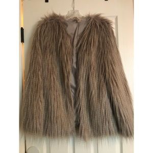 Faux fur jacket